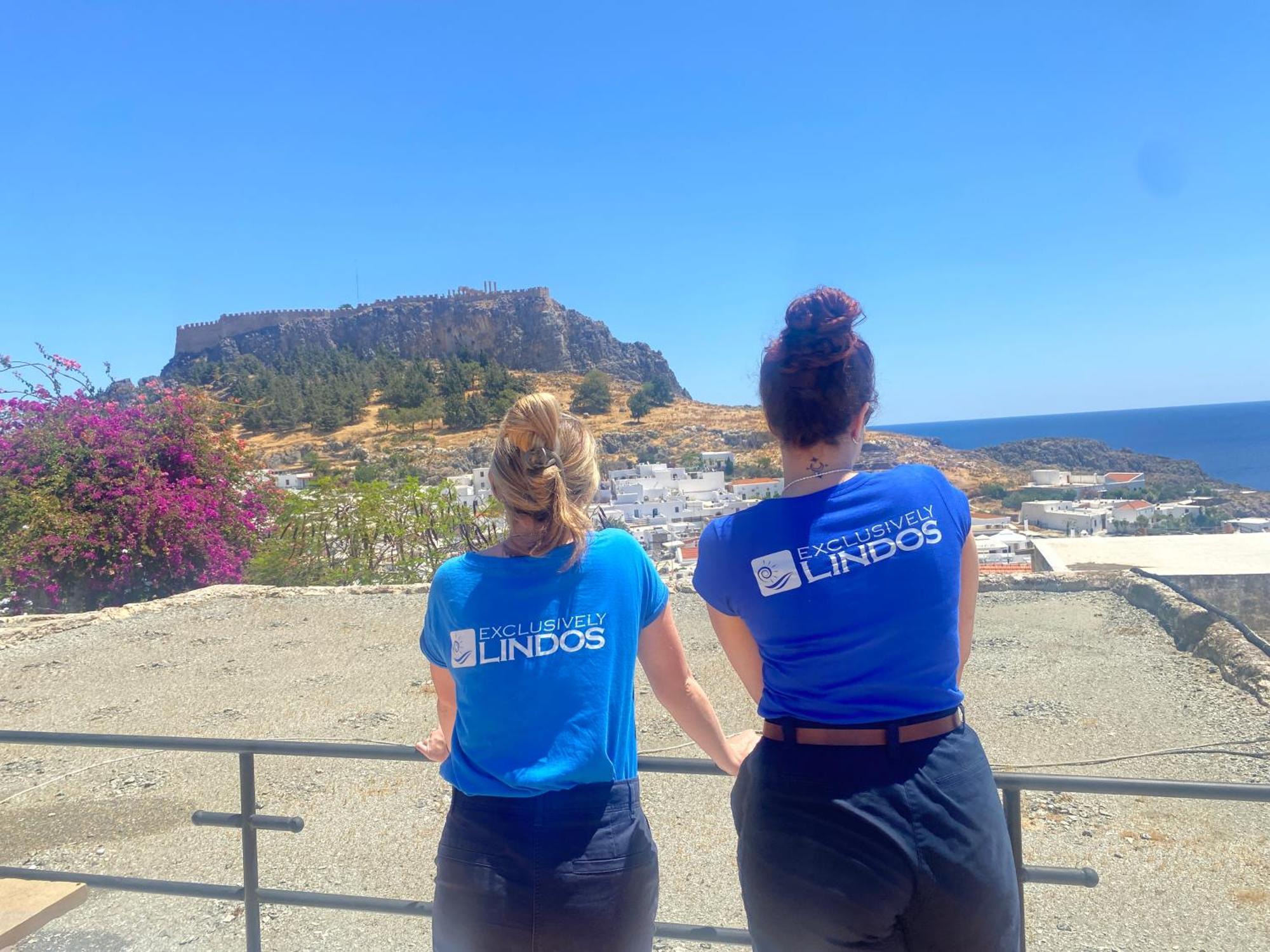 Villa Valasia Lindos With Acropolis View Екстер'єр фото