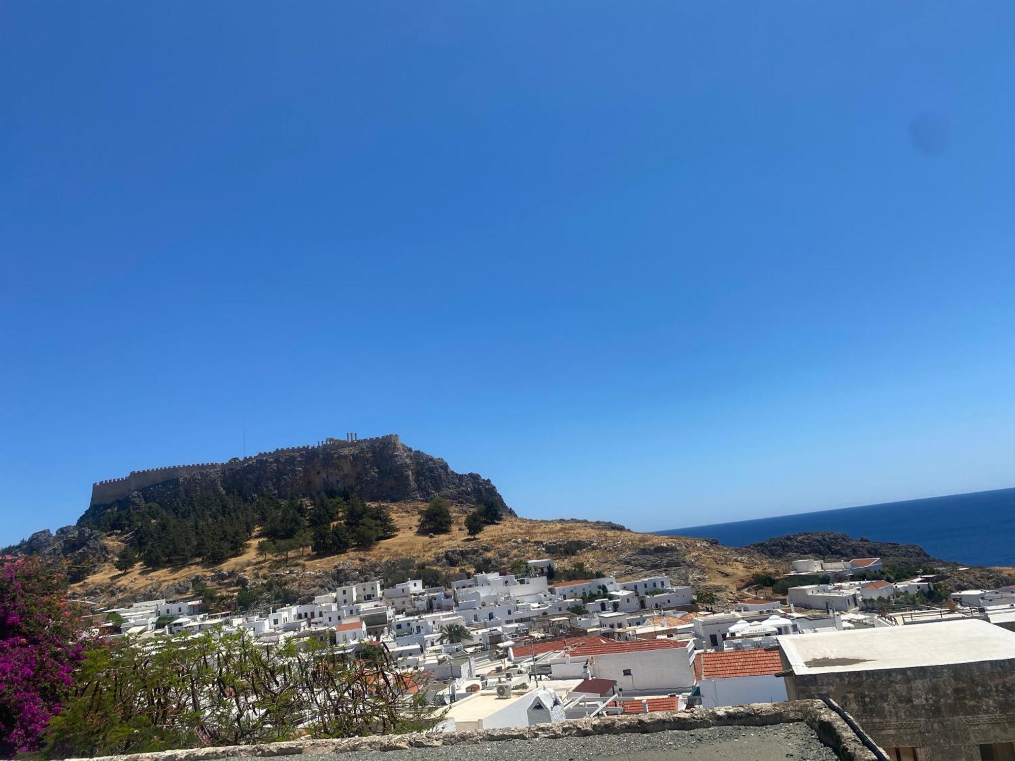 Villa Valasia Lindos With Acropolis View Екстер'єр фото